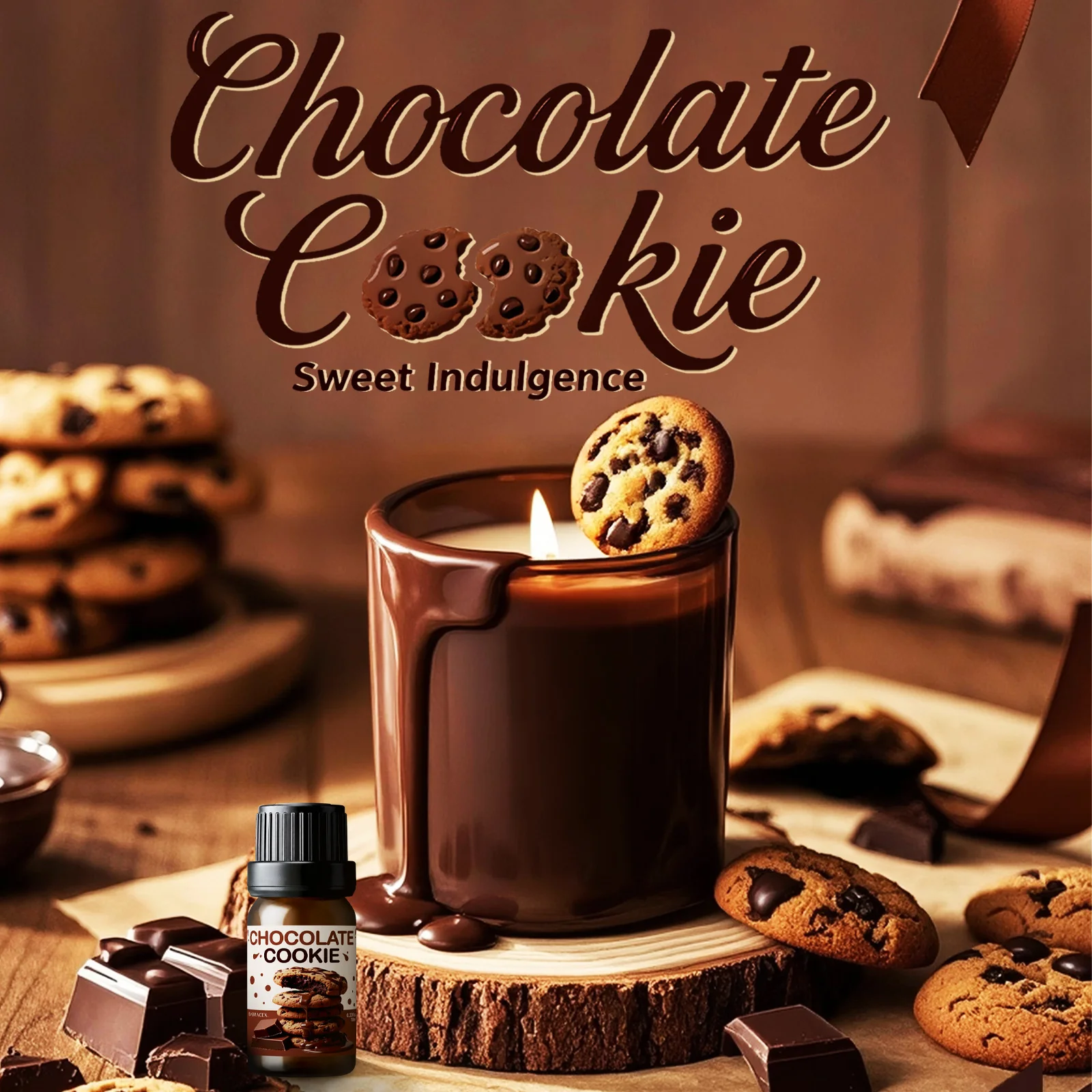 10ml Chocolate Cookie Fragrance Oils Sweet Scent Oil Of Humidifier Diffuser Fragrance For Home Car Air Freshener Gift For Friend