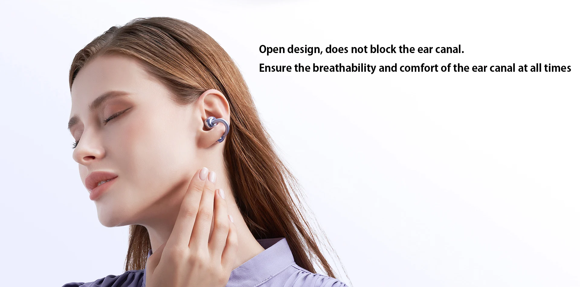 سماعة رأس بلوتوث أصلية بمشبك أذن Honor LCHSE TWS، صوت محيطي محلي، تقليل ضوضاء المكالمات AAC SBC AI، مقاومة للماء IP54