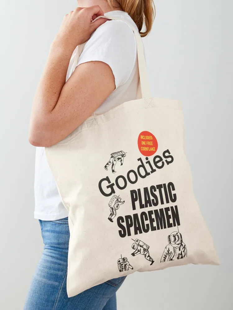 Goodie's Plastic Spacemen. Tote Bag hand bag Women's shopping bag custom fabric large size bags