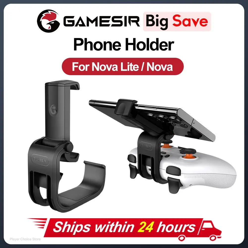 GameSir Nova Lite Phone Holder Nova Controller Mobile Phone Clip Stand Handle Bracket fit width 75-102mm Foldable Design ﻿