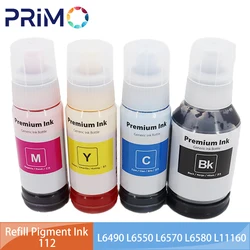 112 C13T06C14A T06C Refill Pigment Ink for Epson Ecotank L6490 L6550 L6570 L6580 L11160 L15150 L15160 L15180 M15140 M15180