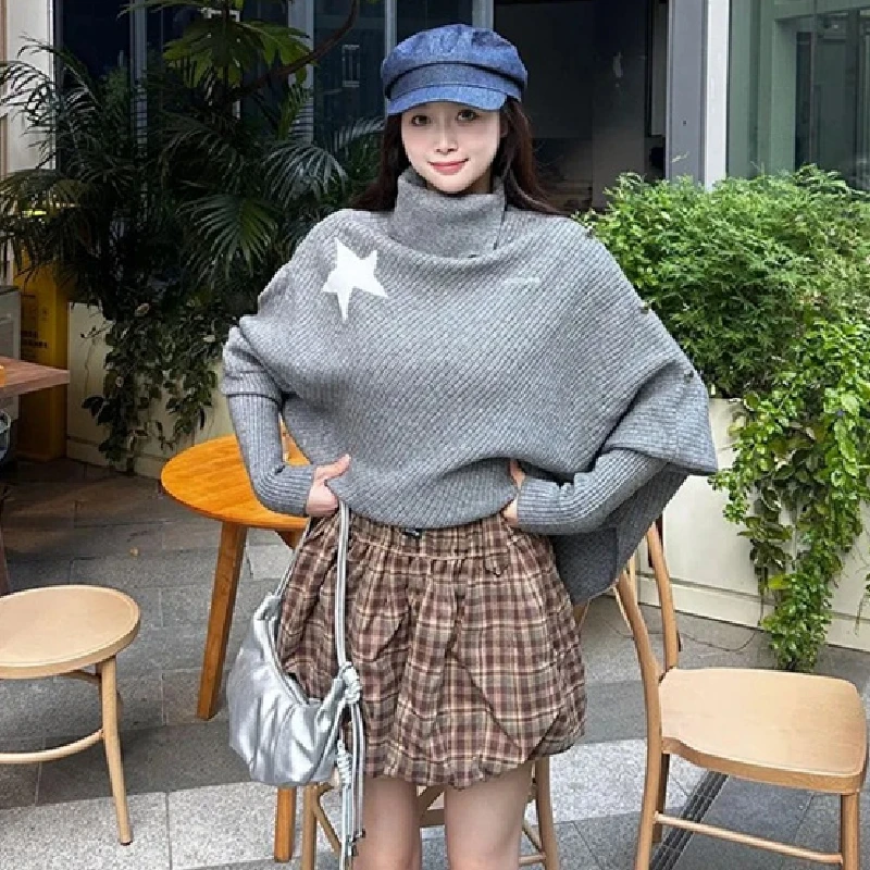 سترة نسائية محبوكة غير منتظمة جديدة من زيت الجنوب 2025 للخريف والشتاء غير غامضة طويلة Sve منتظمة مناسبة للطاقم Ne #5