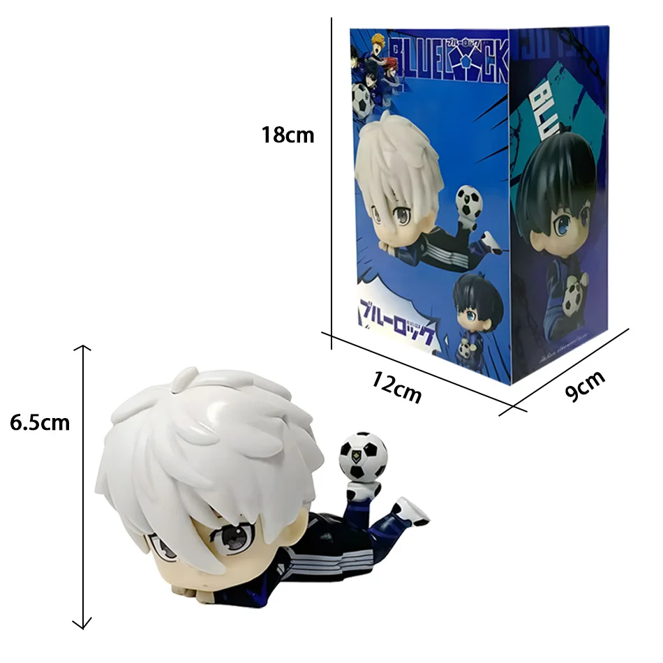 Anime lindo Nagi Yisagi Isagi Yoichi figura de acción sentada muñeca de PVC modelo de mesa periférico de animé juguetes creativos regalos