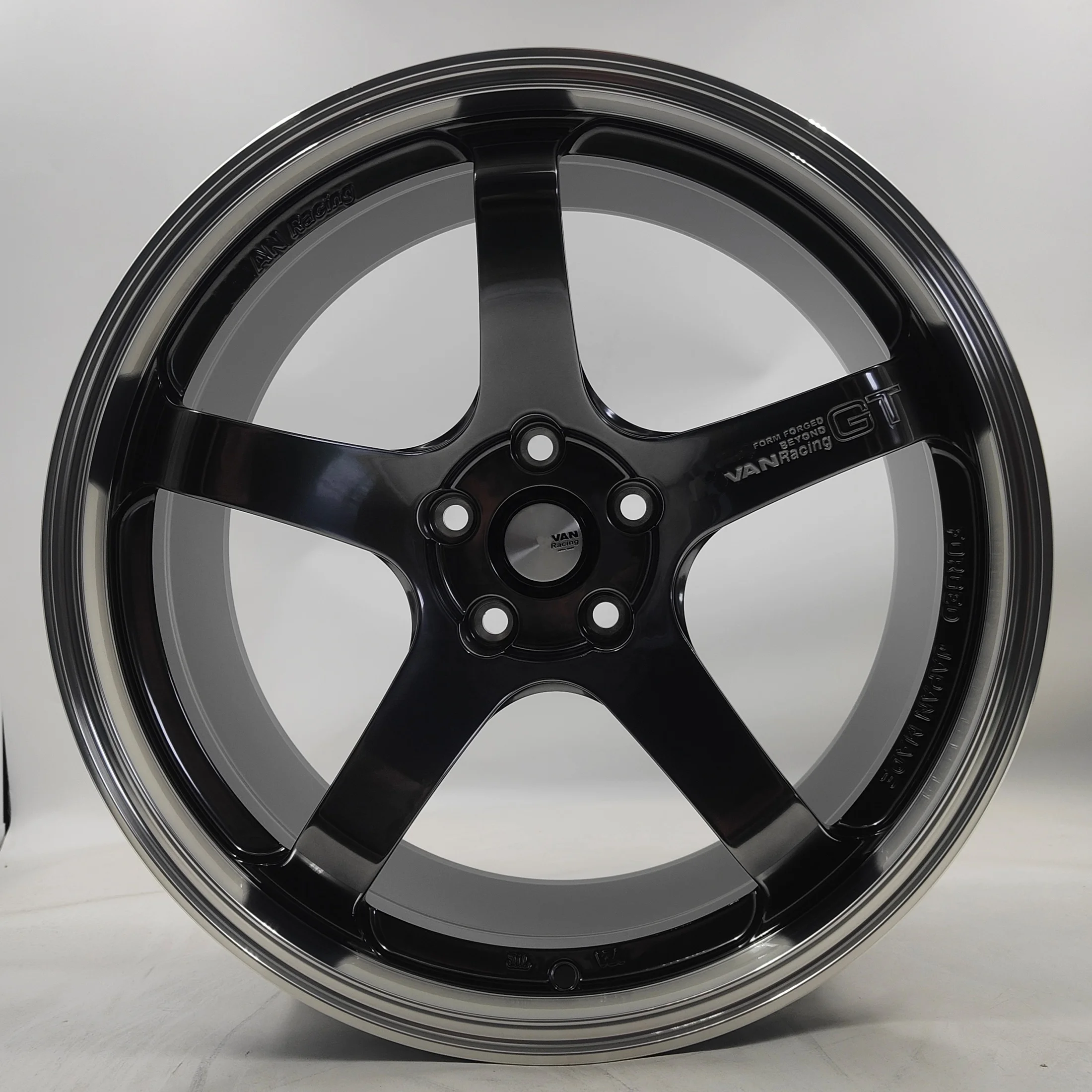 

Black GT Racing Car Wheels Forged Single Five-Spoke Sport 5x120 5x114.3 5x100 Lightweight for BMW 3 Series 5 Series Audi A4L A6L
