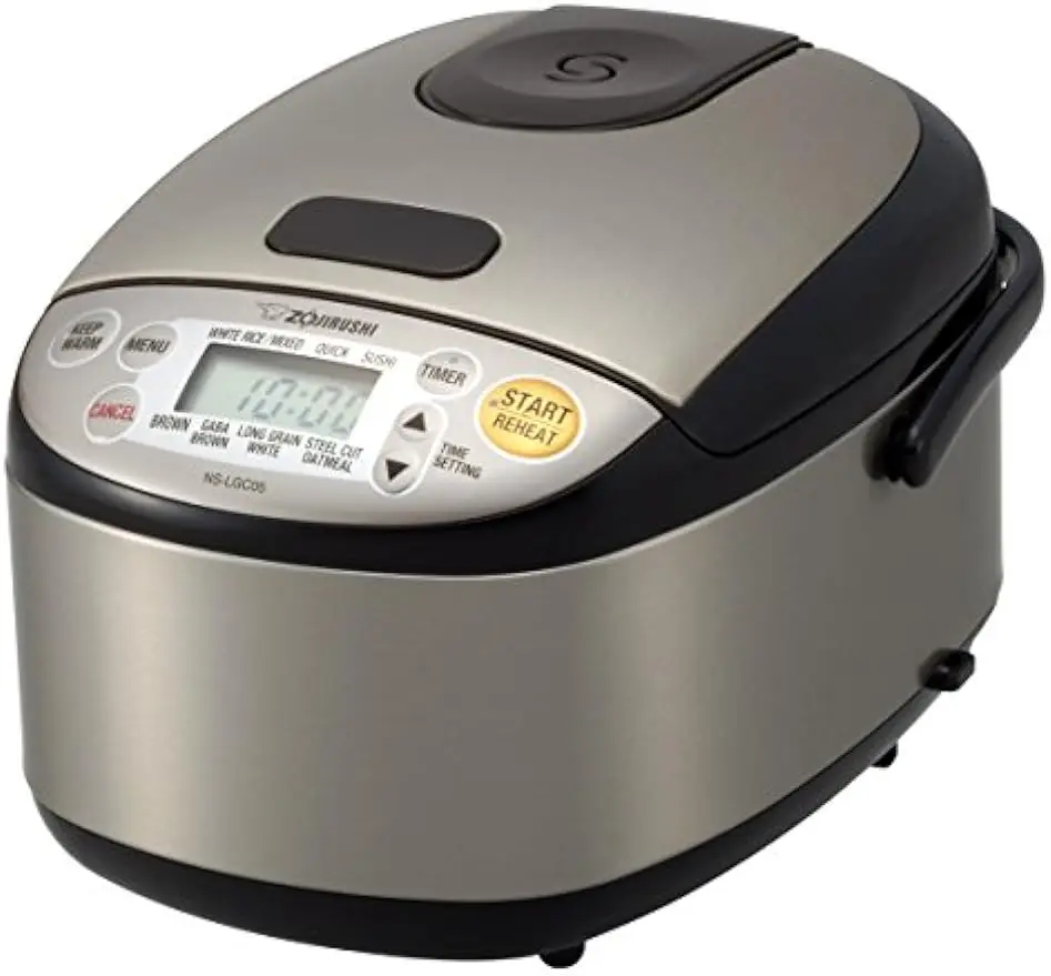 

NS-LGC05XB Micom Rice Cooker & Warmer, 3-Cups (uncooked), Stainless Black