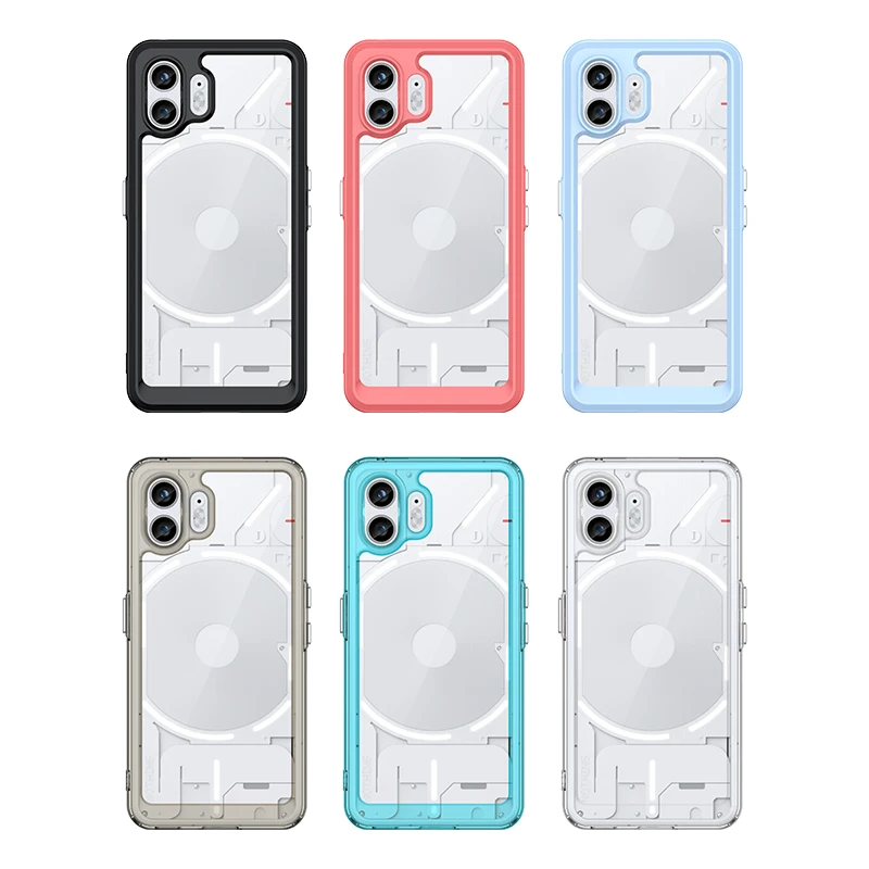 Clear Case For Nothing Phone 2 Case Nothing Phone 2 Cover Fundas Hard Translucent Shockproof Phone Bumper For Nothing Phone 2