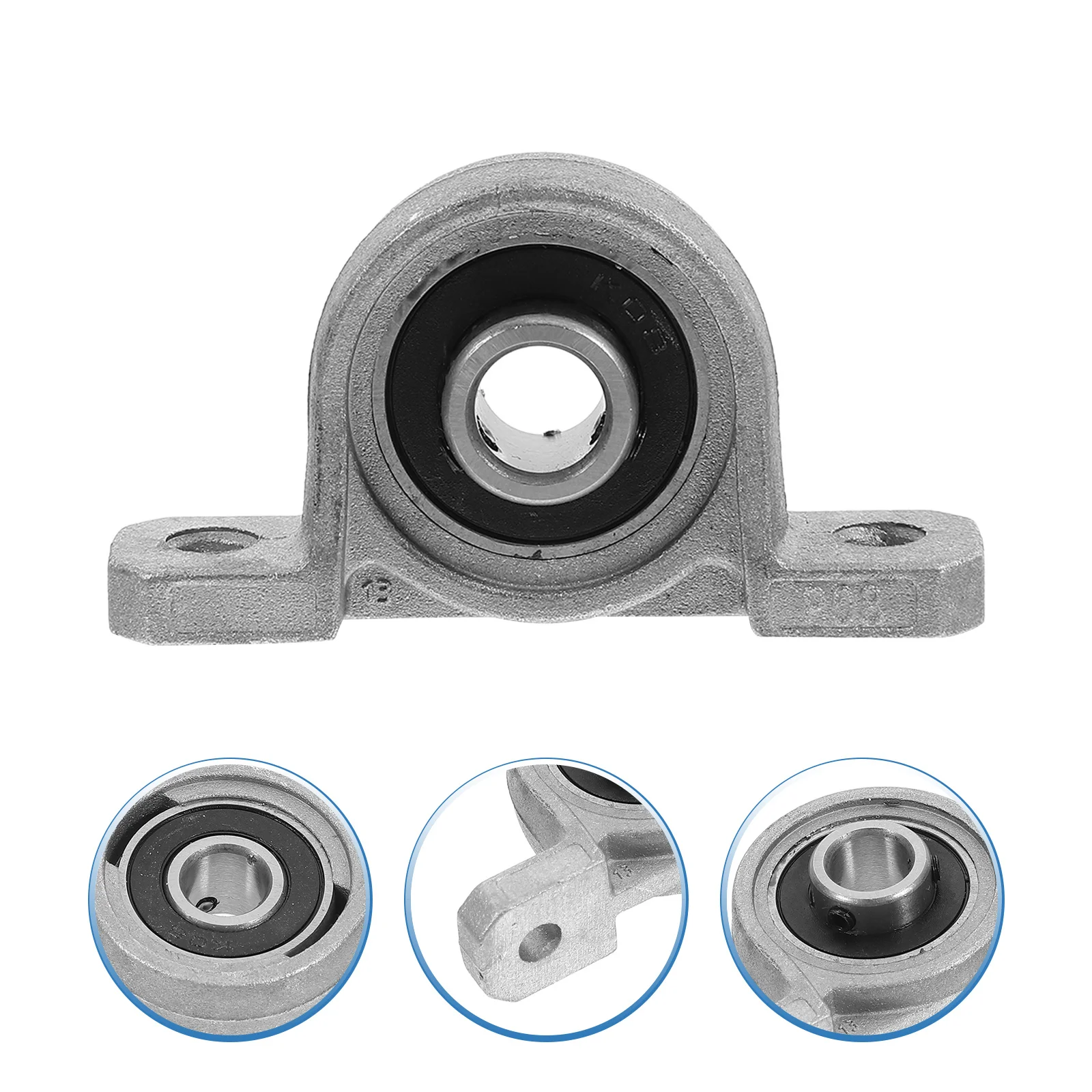 

4Pcs Zinc Alloy Bearing Housings Micro Pillow Block Bearings 8mm Bore Mounted Support Bearings for Linear Motion Shaft Rod