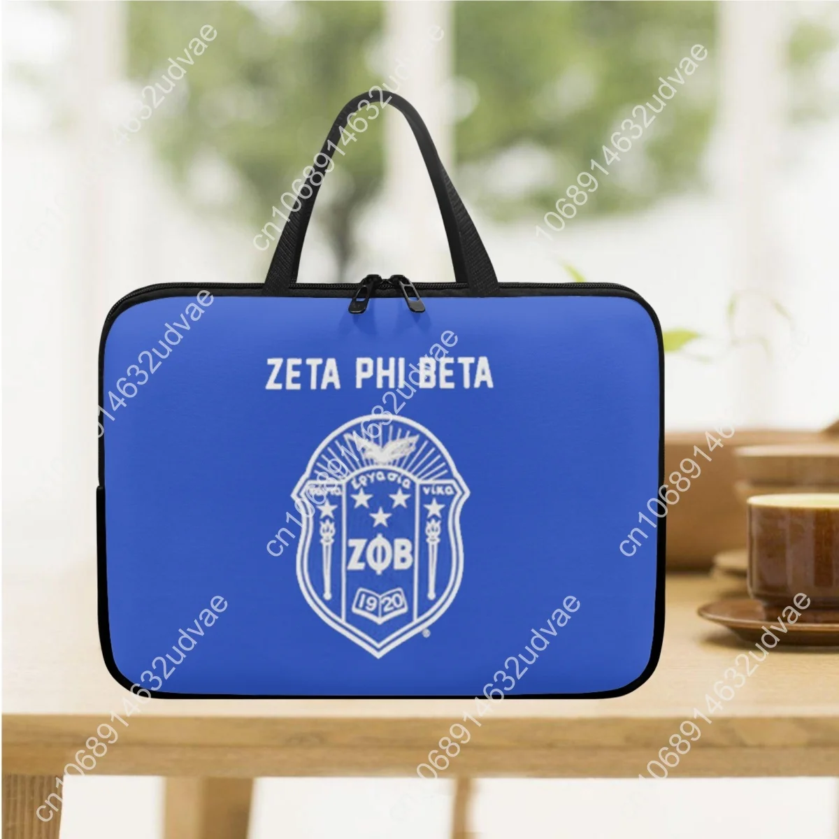 Zeta Phi Beta Sorority Print Lightweight Laptop Bag Fashion Handle Notebook Case for Adults Computer Accessories Handbags 2023 view 2