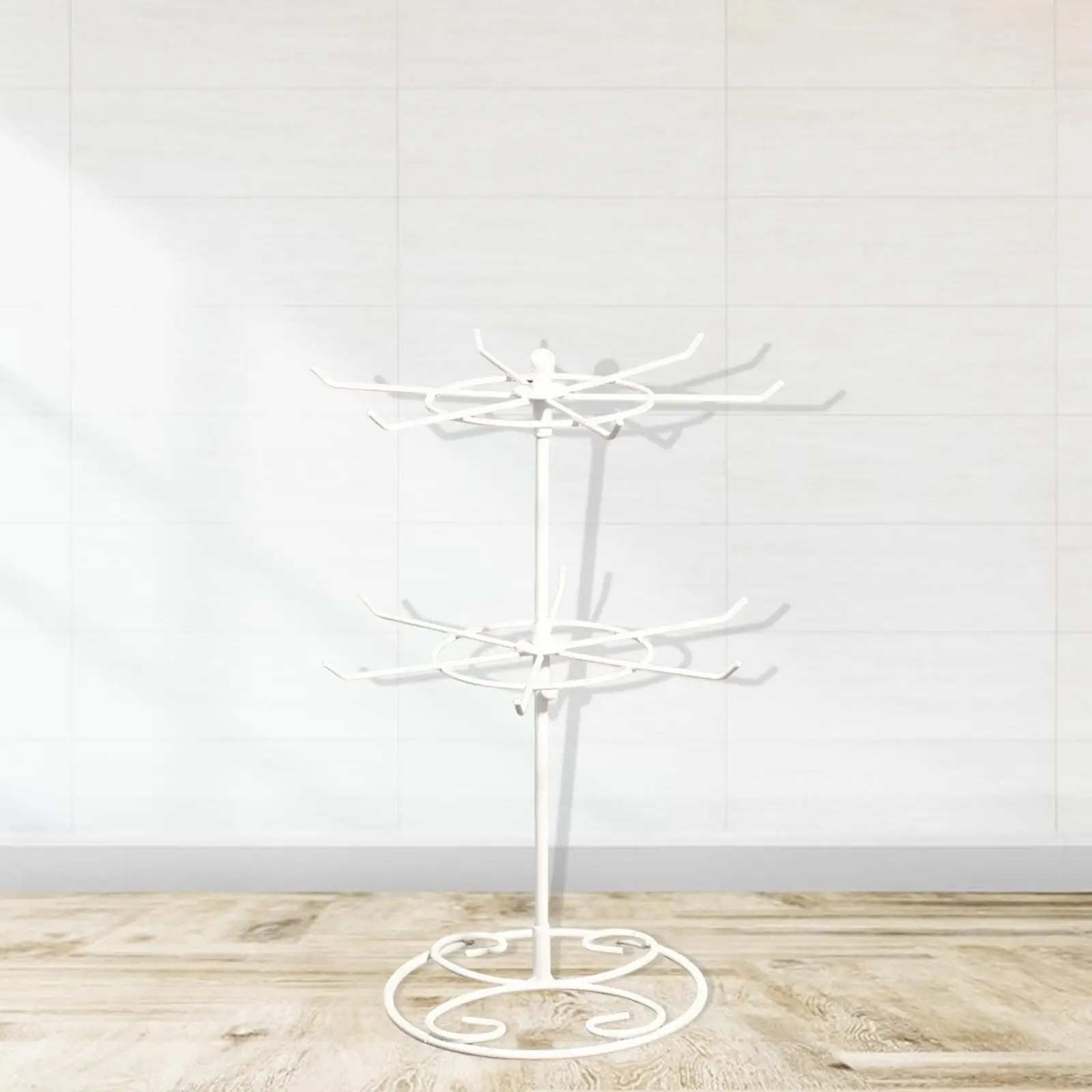 

Jewelry Display Stand 2 Layer Cosmetics Display Rack Display Hanger Necklace
