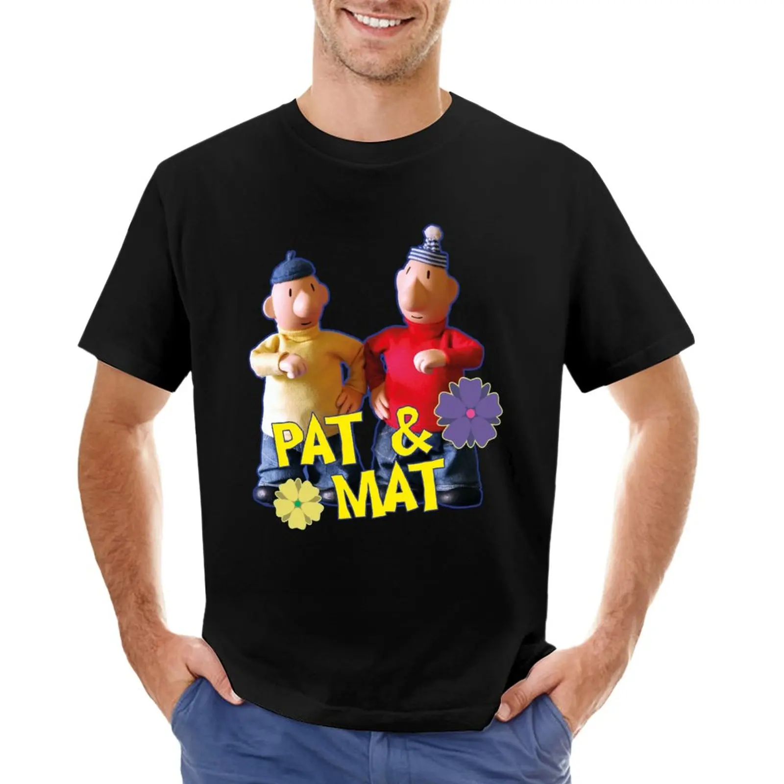 The neighbors Pat and Mat are two funny dolls who solve tricky problems, a nice retro series from the Czech Republic for T-Shirt