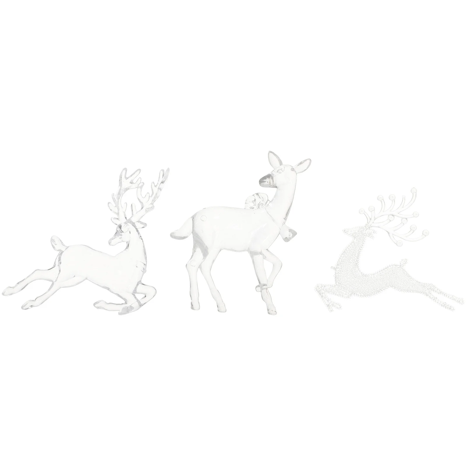 3 قطعة الأيائل عيد الميلاد ديكور عيد الميلاد زينة زخرفية قلادة لقضاء عطلة حفلة المنزل شجرة جو احتفالي قابلة لإعادة الاستخدام العرض