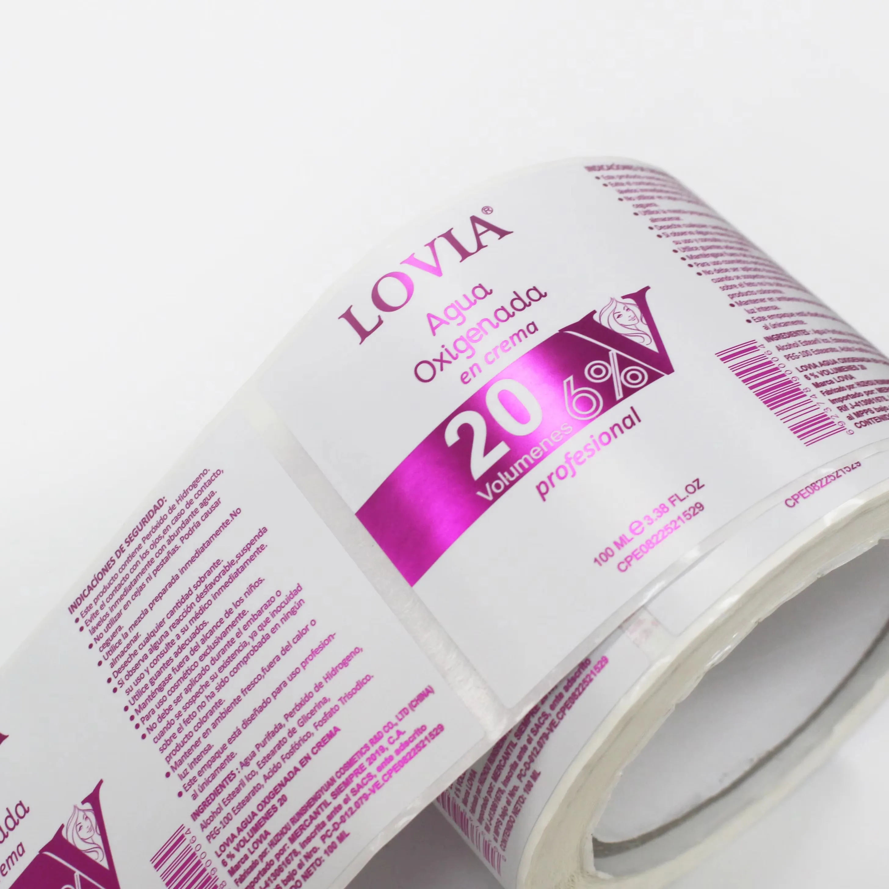Custom Metallic Foil Cosmetic Labels｜Roll Stickers｜Self-Adhesive｜Beauty Packaging Branding