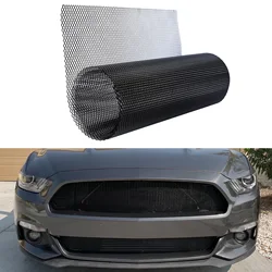 New Black Painted Aluminum Alloy Grille Mesh Roll Automotive Grille Insert Bumper Rhombic Hole Black Car Grill Mesh Sheet