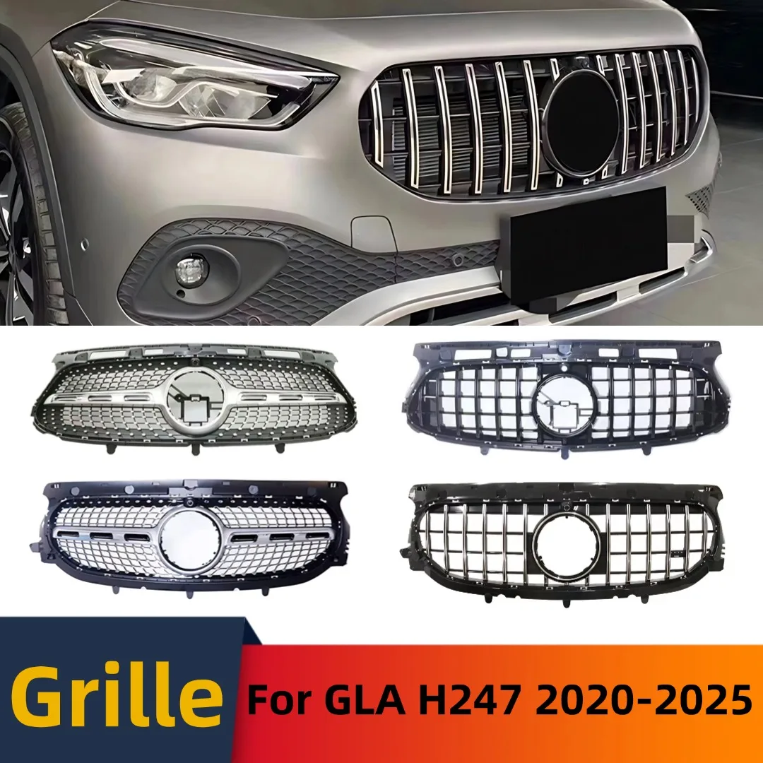 

Для Mercedes Benz GLA X156 H247 2020-2025 GT Stars Style Передняя решетка Бампер Гриль Маска Решетка Тюнинг Аксессуары Обвес Комплект отделки