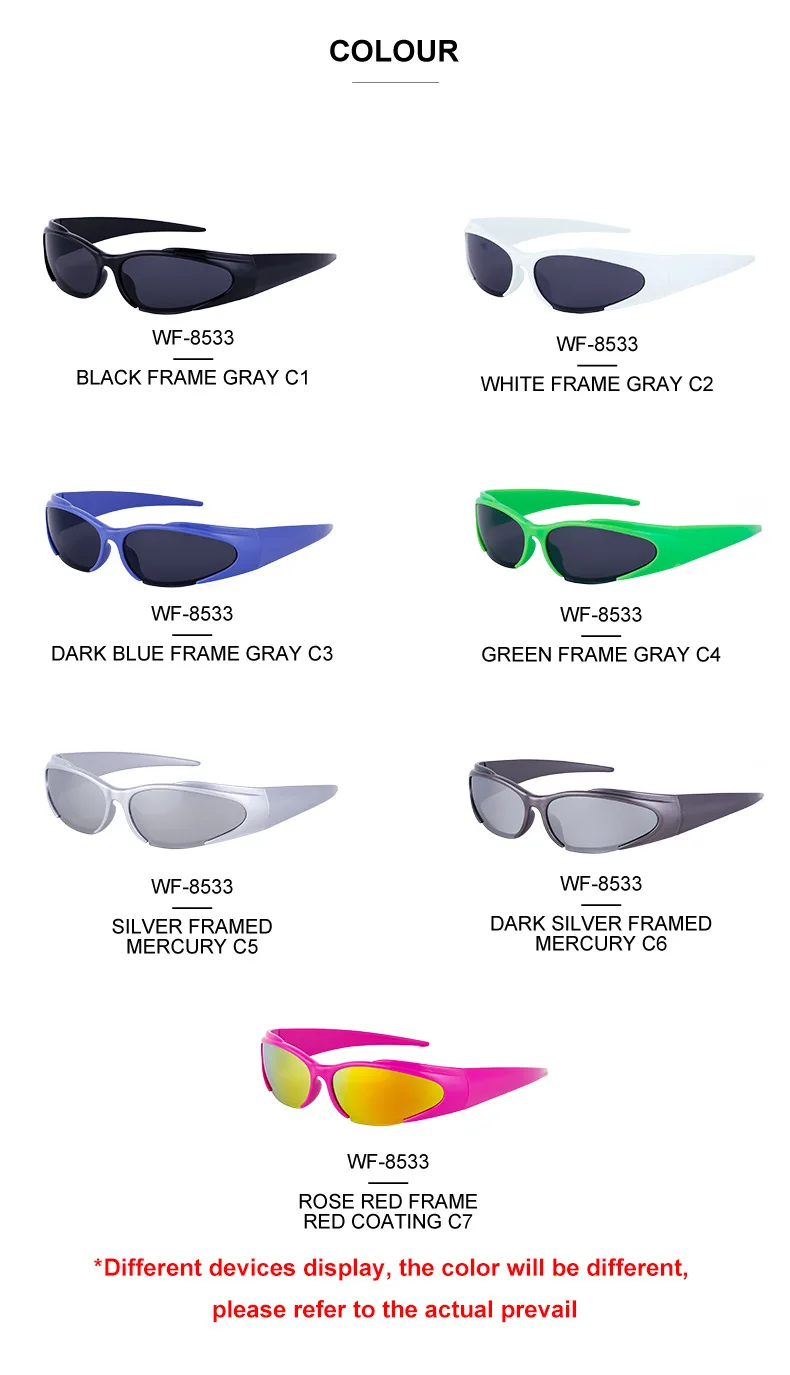 Neue y2k Sport Punk Sonnenbrille Frauen Männer Luxusmarke Mode Retro 2000's Brillen Vintage Steampunk Sonnenbrille Sonnenbrille uv400 – Detail 14
