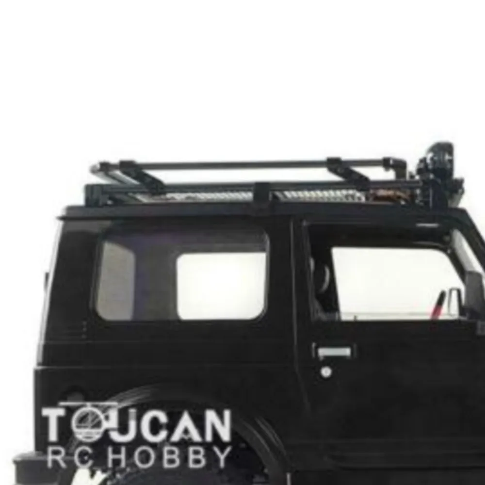 

1/6 Capo Painted RC Crawler Car SIXER1 Samurai ESC Motor Roof Steering Light Rack Painted Black Remote Control Model THZH0553