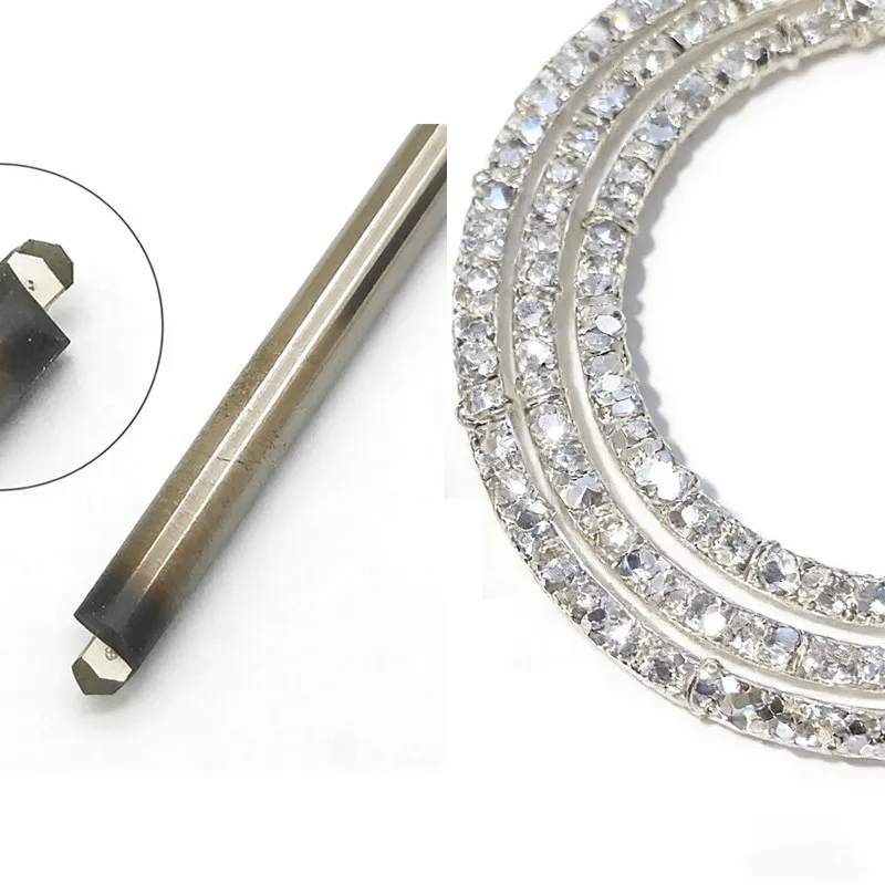 Monocrystal Diamond CNC Point Tool 1.0 1.5mm Polishing Milling Cutter Jewelry Manufacturer End Mill for CNC Milling Machine