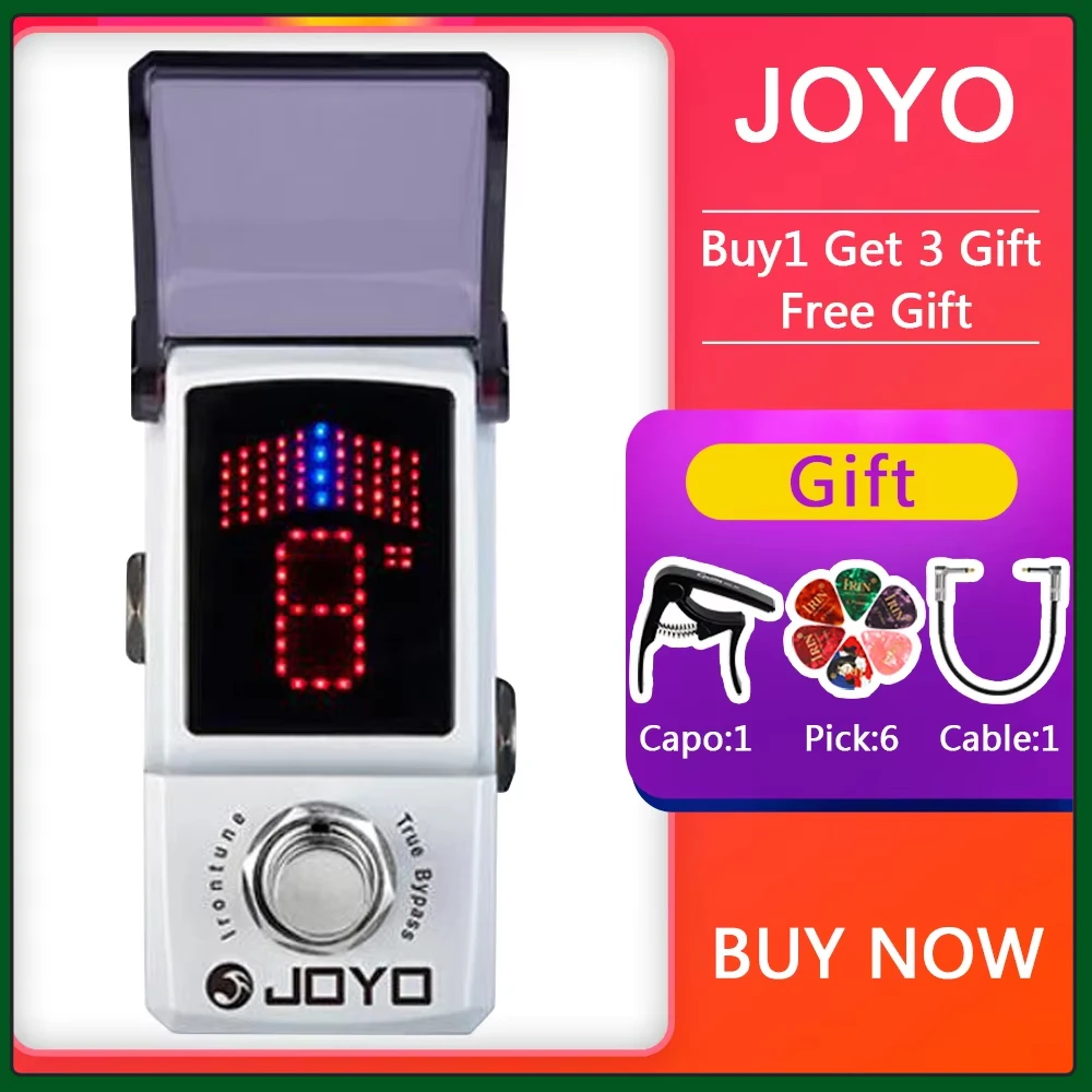 JOYO JF-326 IRONTUNE Tuner Guitar Pedal High Precision Sensitive Tuner Effector Pedal True Bypass for Electric Guitar Bass