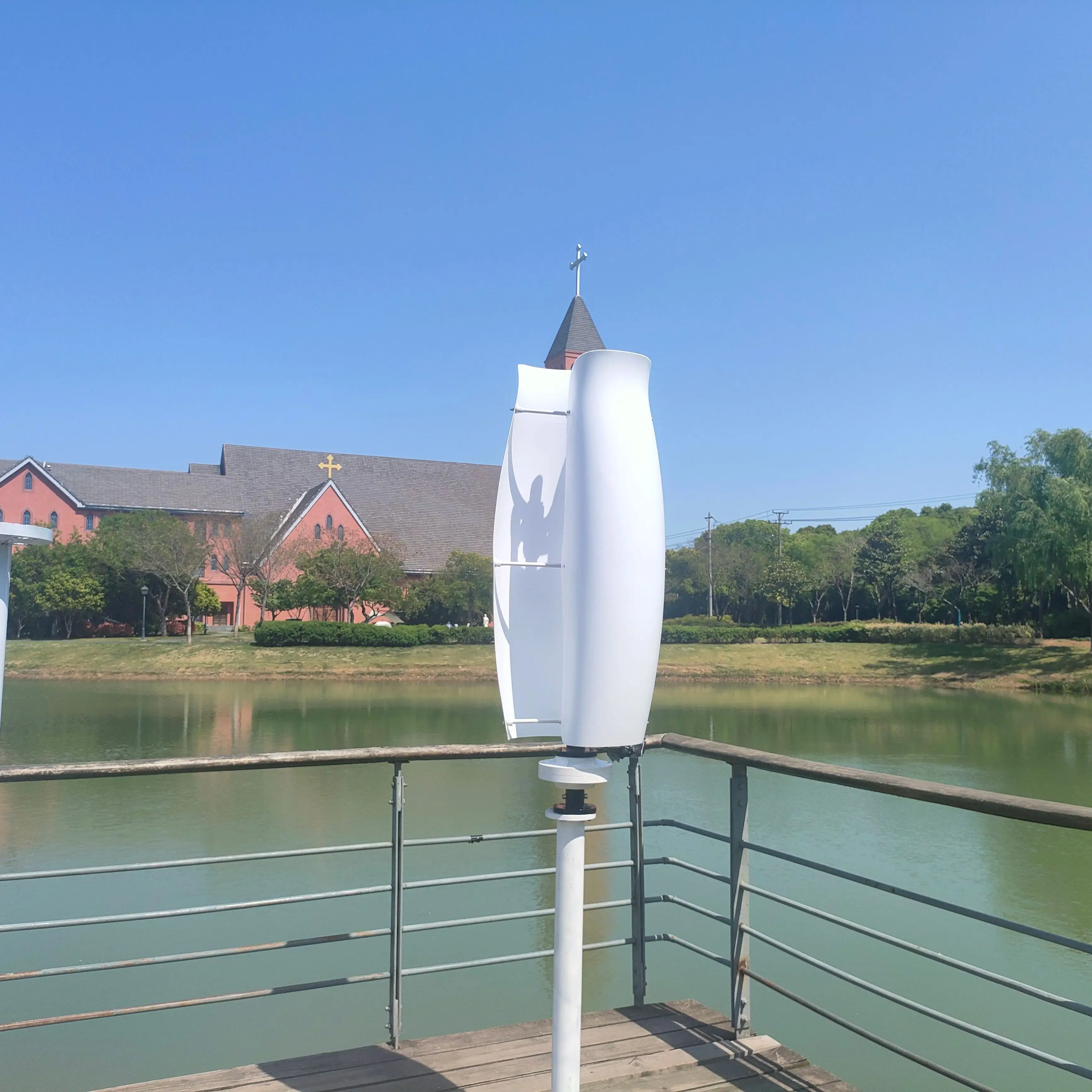 Free Energy 10KW Vertical Wind Turbine Windmill Generator 10000W 24v 48v Low Noise Wind Speed Start With MPPT Charge Controller