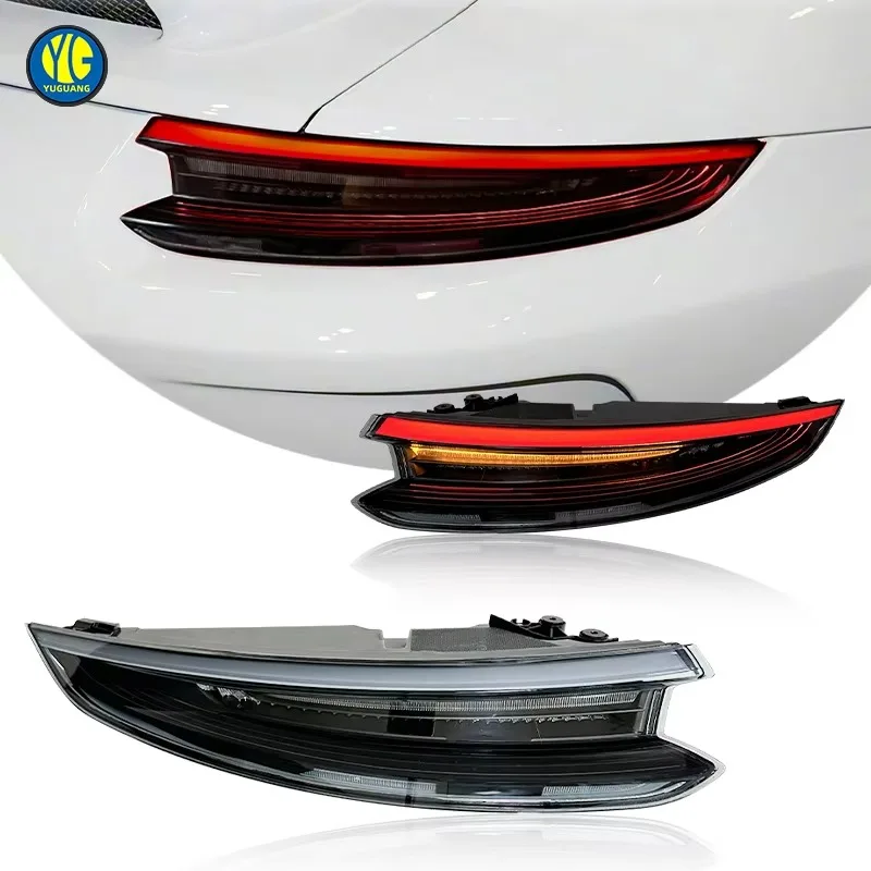 Clear Crystal LED Taillight Assembly, Dynamic Turn Signal, High Bright Waterproof Rear Lights 2012-2018