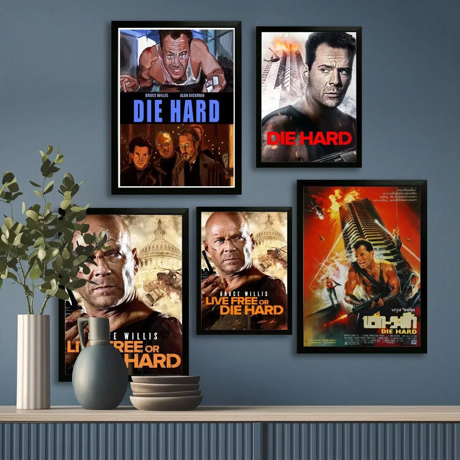 Die hard Canvas Art Poster y arte de pared, impresión de imágenes, decoración moderna para dormitorio familiar, pintura decorativa