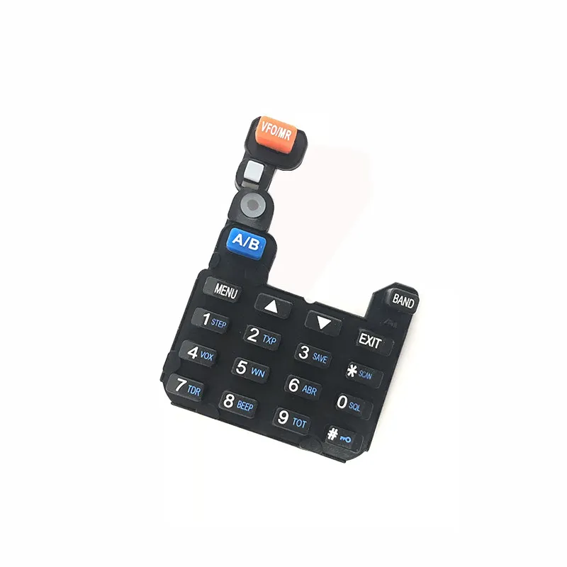 Baofeng 5R series walkie talkie digital keyboard silicone keys factory 1/2/3 generation/F8+/5RT/F8HP