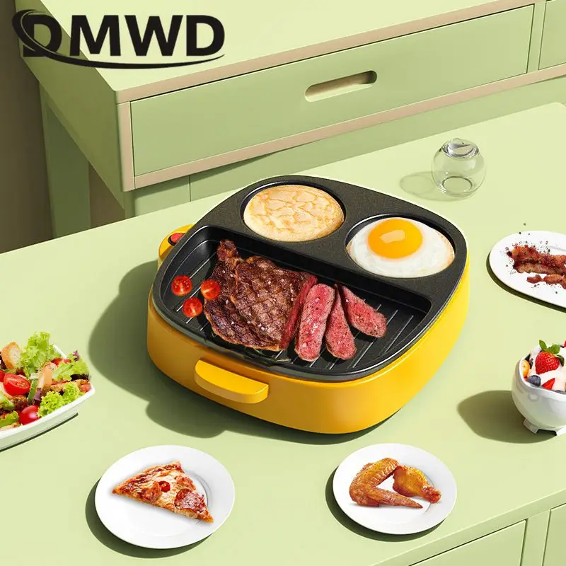 110V 220V Multifunctional Electric skillet Steak Grill Omelette Frying Pan Sandwich Hamburger Making Machine Non-stick coating