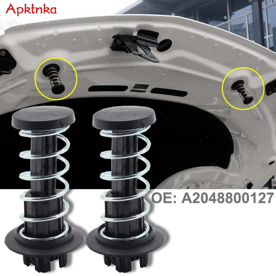 Apktnka 2x For Mercedes-Benz W204 W212 S212 A207 C207 W222 R231 X204 Hood Spring Catch Safety A2048800227 Fastener Clip