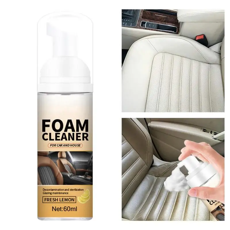 

Foam Cleaner For Car Multifunctional Car Cleaner For PU Leather Highly Powerful Cleansing Formula For Gentle Effortless Cleaning