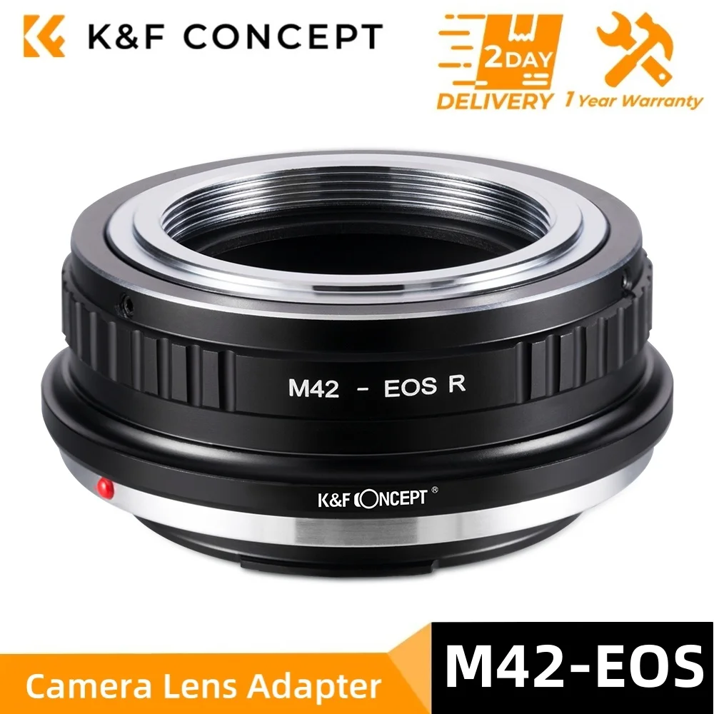 

K&F Concept M42-EOS R Lens Mount Adapter for M42 Lens to Compatible For Canon EOS R Cameras Body for Canon EOS R RA R5 R6 Mount