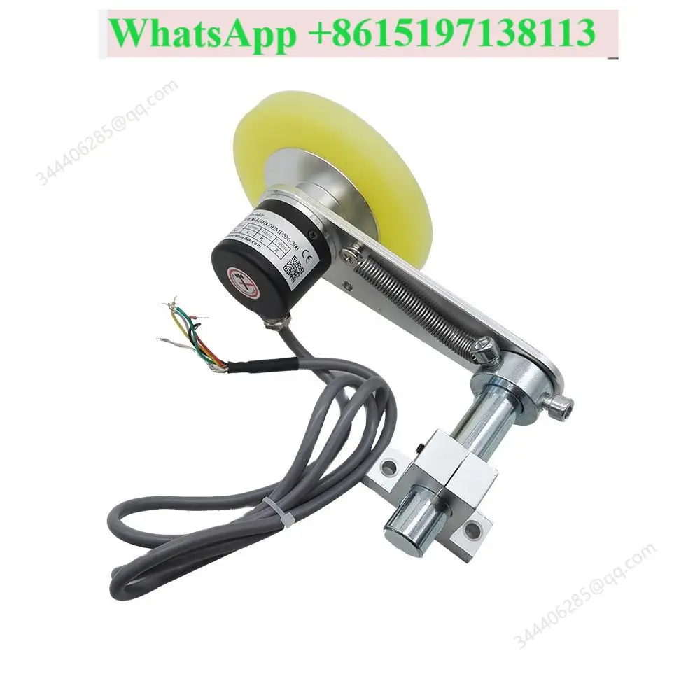 GHW38-06G300BMC526-300 encoder wheel 300mm with mounting bracket for conveyor belt NPN Output