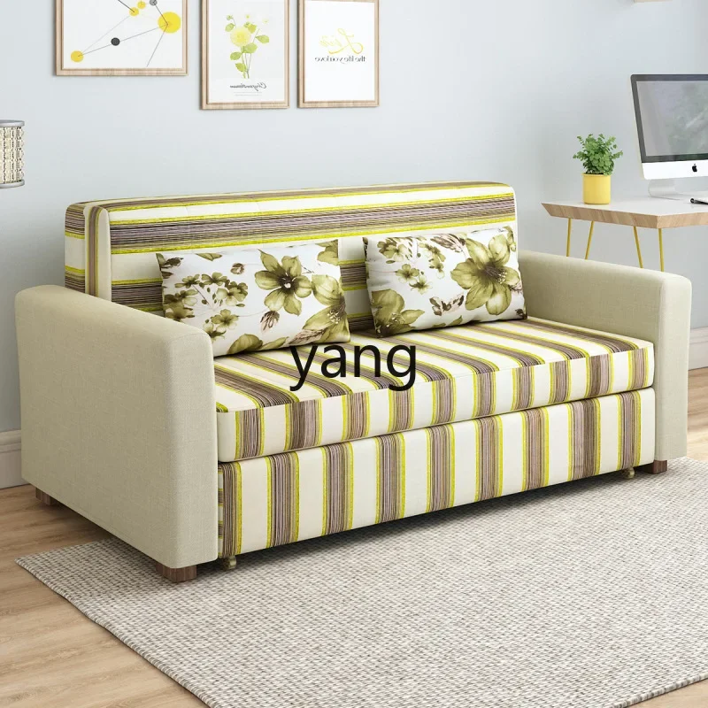 lmm  small apartment double study lunch break sofa folding bed, storage sofa bed
