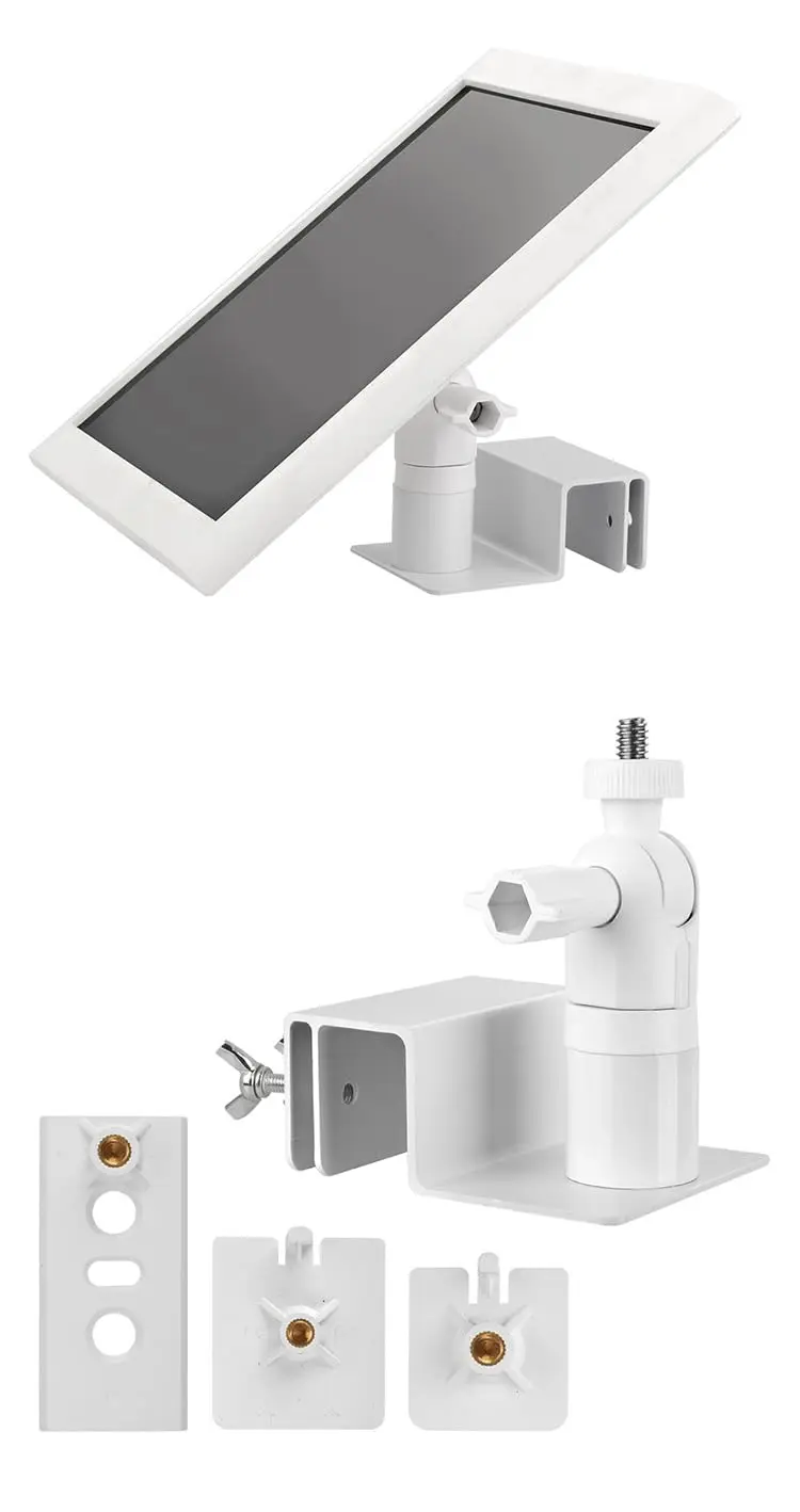 Ring/Arlo/Reolink ソーラーパネル用ユニバーサルガターマウント、耐候性アルミニウムブラケット、調整可能なノードリル設置 ​