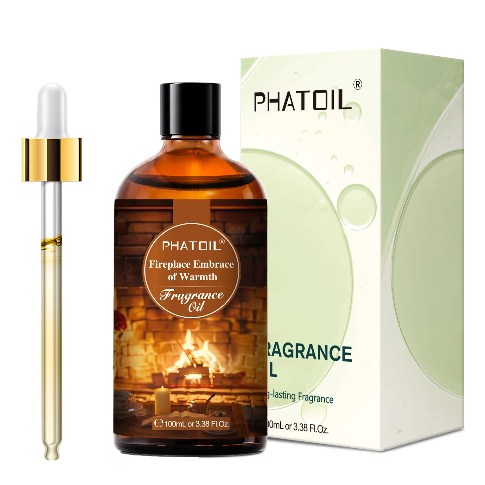 PHATOIL 100 ml Oud Warmth Duftöl für Diffusor, Aromatherapie, warmes Santal, Vanille, Amber, schwarze Orchidee, Aroma-Duftöle