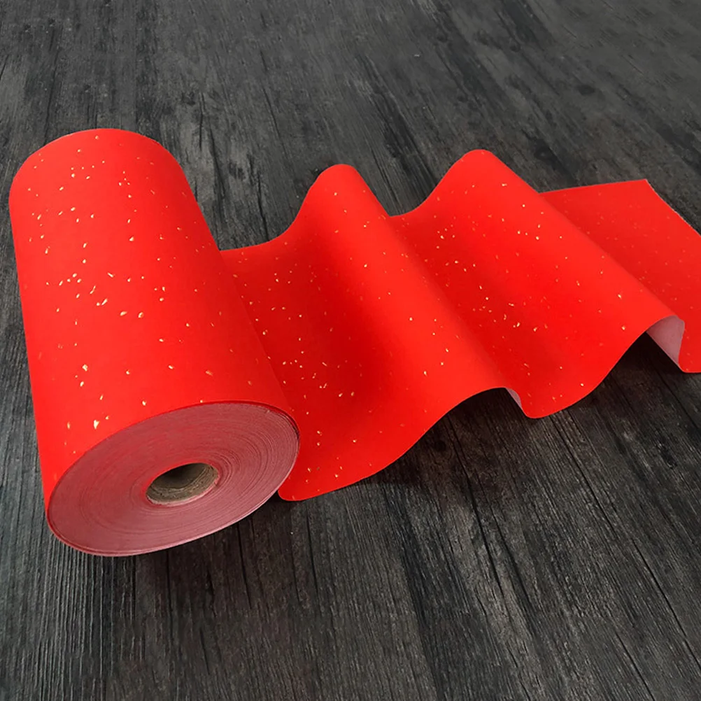

2 Rolls Red Xuan Paper Durable Strong Polished Smooth Holiday Festival Blank Writing Craft Art Supplies Spring Couplet
