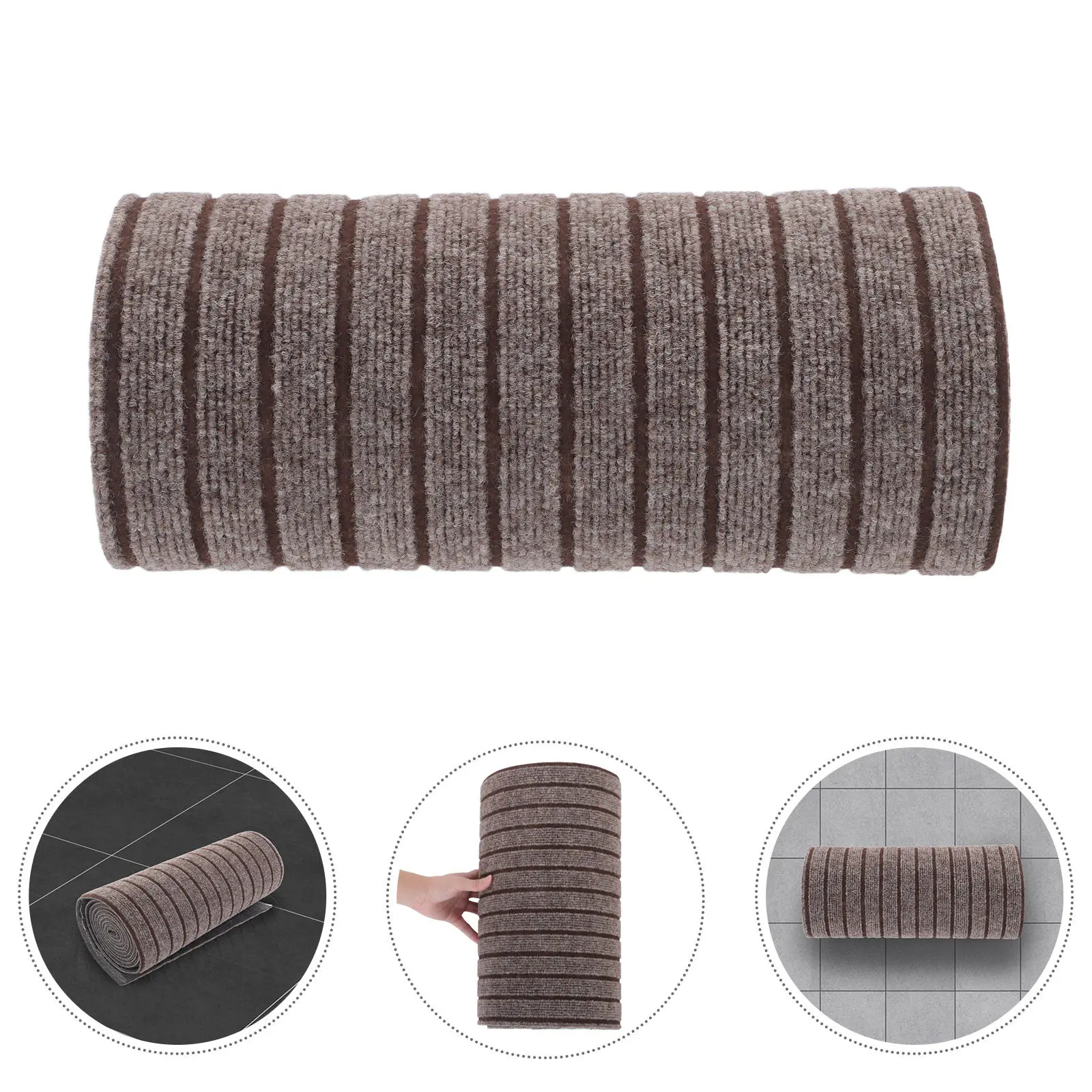 

Self Adhesive Carpet Roll Dark Gray 15.75x118.11in Peel Stick Non Slip Waterproof Runner Rug for Bedroom Living Room Stairs