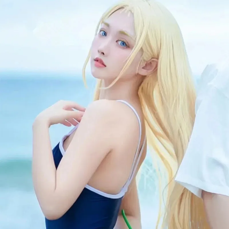 

Anime Summer Time Rendering Swimsuit Kofune Ushio Cosplay Costumes Bathing Japan Sukumizu Swimwear