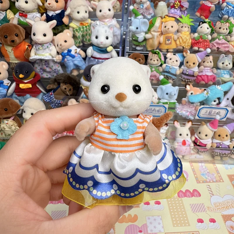 Sylvanian Families Kitchen Set Kids Toys for Girls Ternurines Figures Calico Critters Cute Children Anime Medium-sized Doll 3