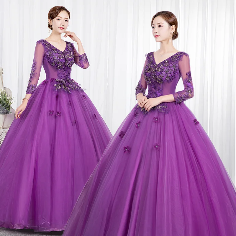 

LZPOVE Luxury Evening Dresses Long Sleeves Beaded Sweetheart Quinceanera Dresses Evening Party Dress 2023 Robe De Soiree