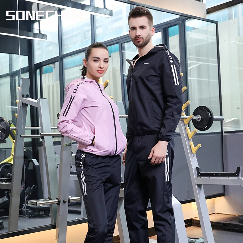 

Sauna Suit Men Burning Sportswear Women Tracksuit Gym Clothing Set Fitness Bodybuilding Weight Loss Sweating Suit Plus Size