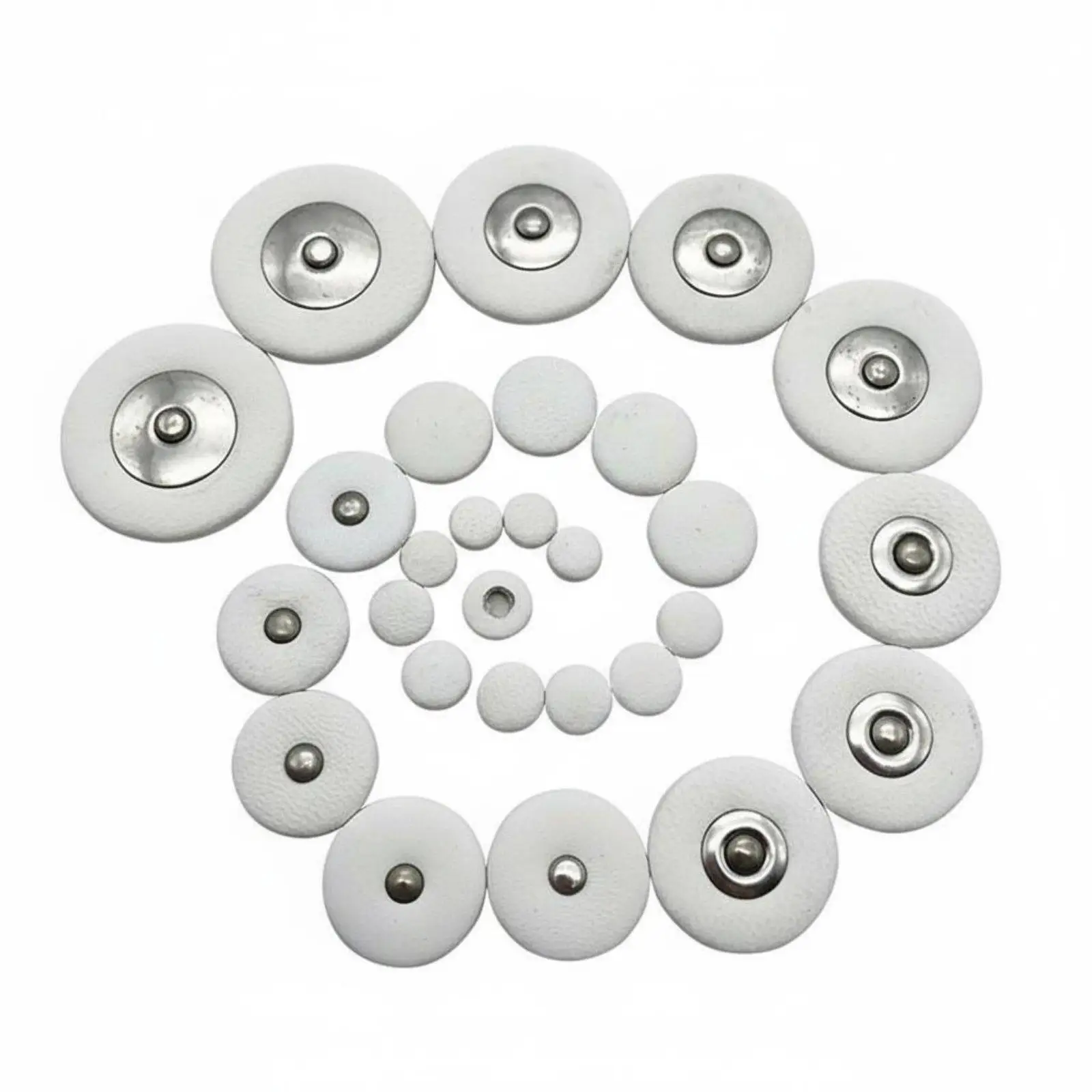 28 Pieces Sheepskin Material B-Flat Soprano Sax Key Pads Good Sealing Soprano