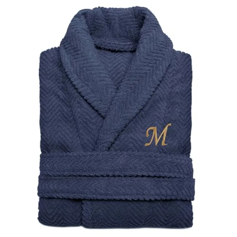 

KHALPERA Opulence Custom Monogram Embroidery Bathrobe for Men Women Personalized 100 Turkish Cotton Soft Absorbent Bathrobe