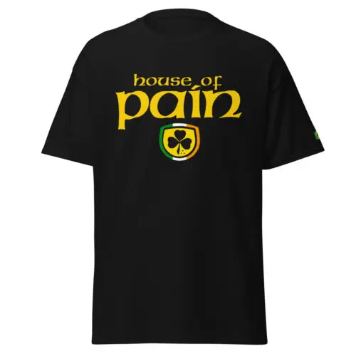 House of Pain Logo Irish Sleeve Print T-Shirt