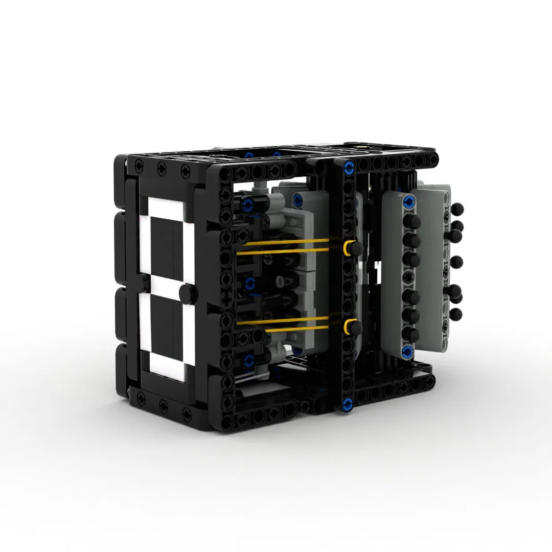 Innovative MOC Gear-Powered Number Model - Expandable Design for Creative Builders & Hobbyist Displays