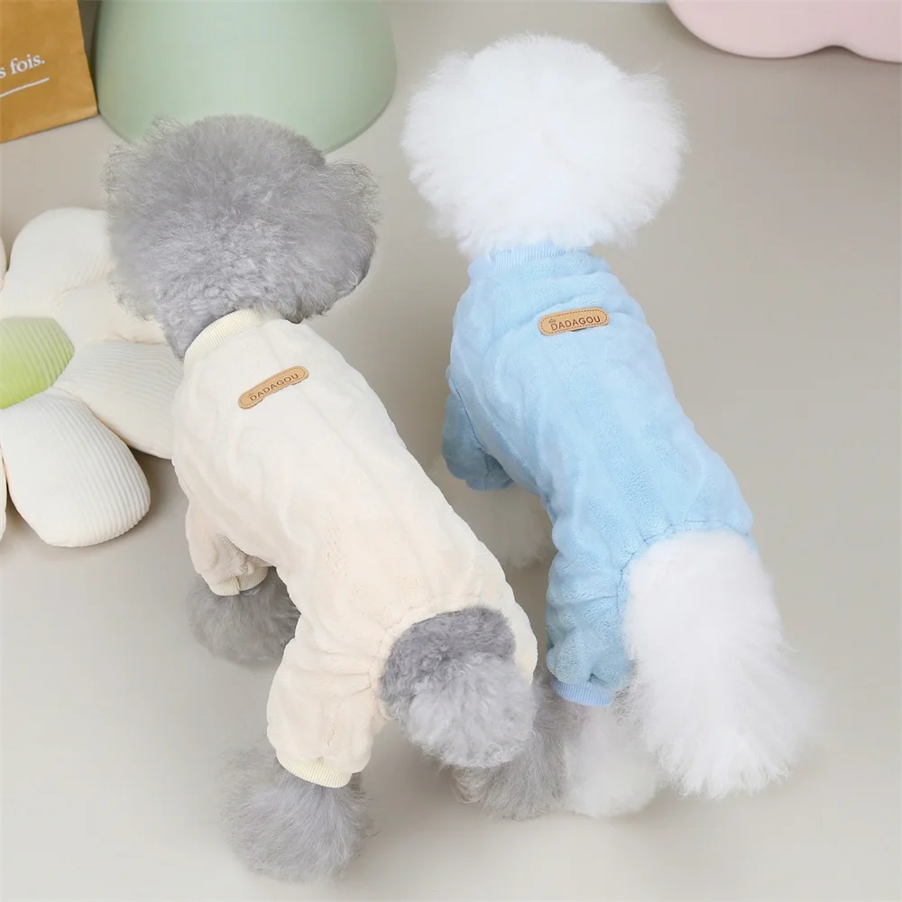 Mono para perro de forro polar abrigo invierno ropa mascotas_voghion.com
