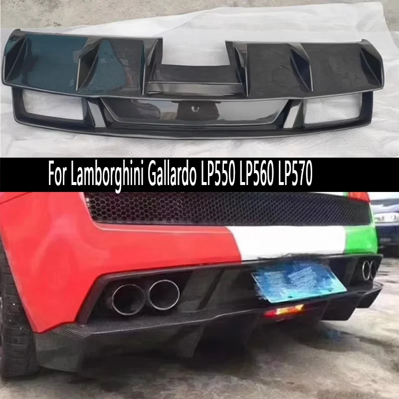 

Для Lamborghini Gallardo LP550 LP560 LP570: задний диффузор из карбона, сплиттеры, спойлер, накладка на задний бампер, автозапчасти