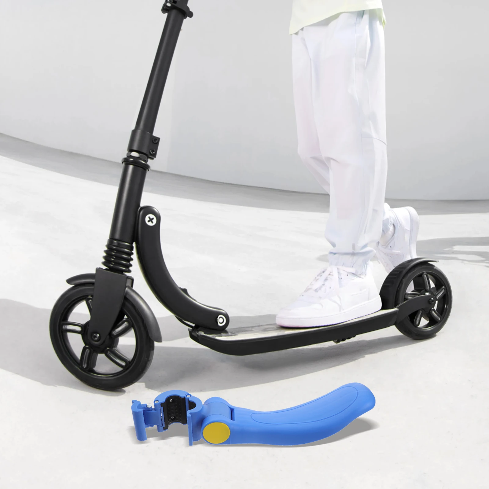 

Scooter Seat Adjustable With Backrest Soft Cushion Waterproof Foldable For Outdoor Indoor Use Shock Absorption Safe