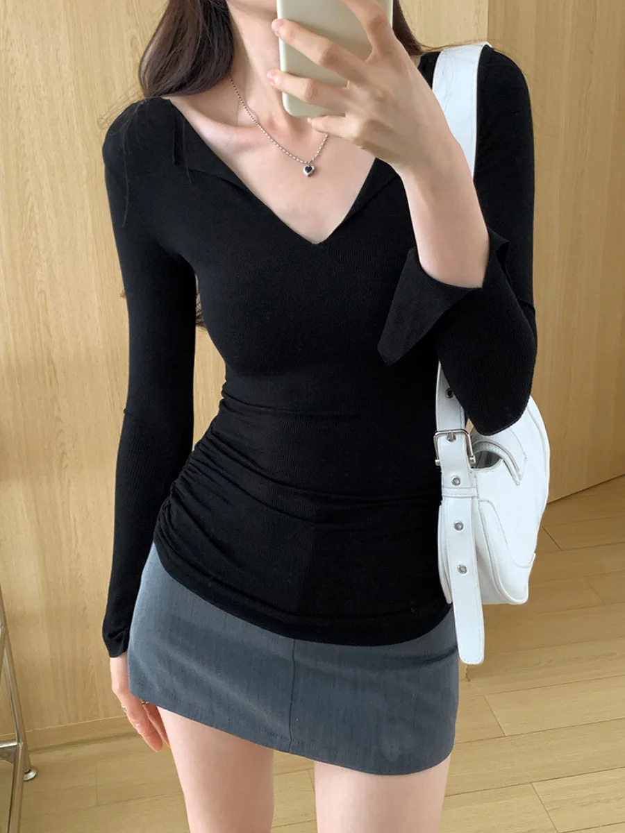 

Футболки с длинным рукавом, женские топы с цветочной вышивкой, свободная посадка, удобные зимние теплые женские классические эстетичные богемные топы