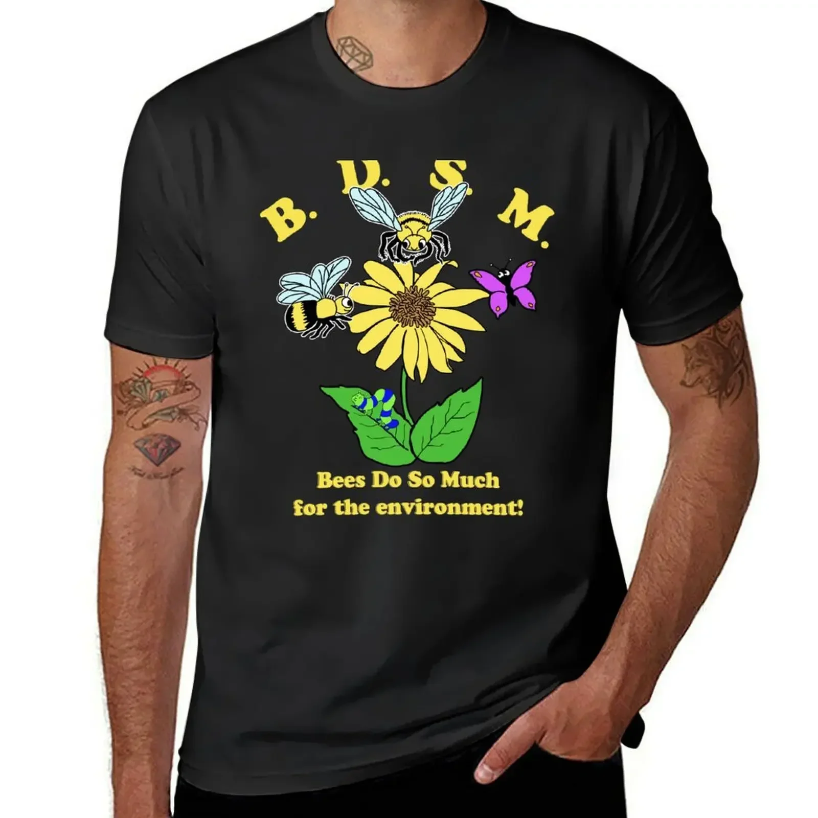 BDSM Bees Do So Much For The Environment T-Shirt graphics tees heavyweights big and tall t shirts for men