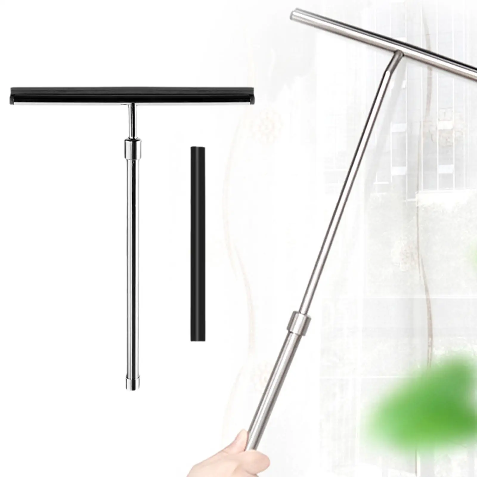 Shower Squeegee Washing Wiper Mirror Scrapers Tile Cleaning Adjustable Length